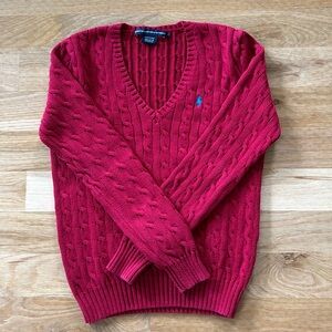 Ralph Lauren Sport Sweater Raspberry Lg